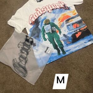 Godspeed Men's Graphic Tee - White and Blue